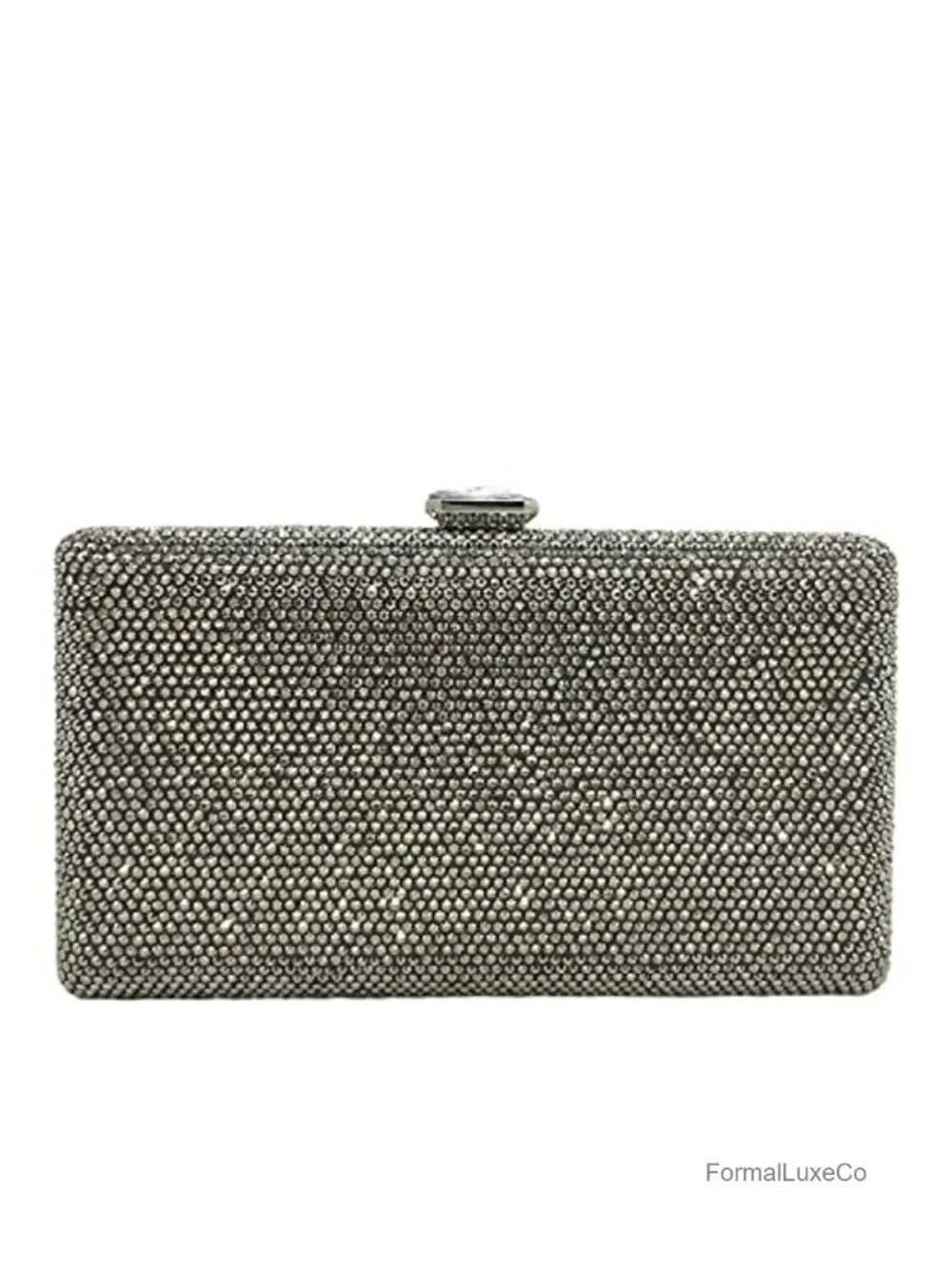Crystal Evening Clutch with Detachable Chain Straps for Formal Events